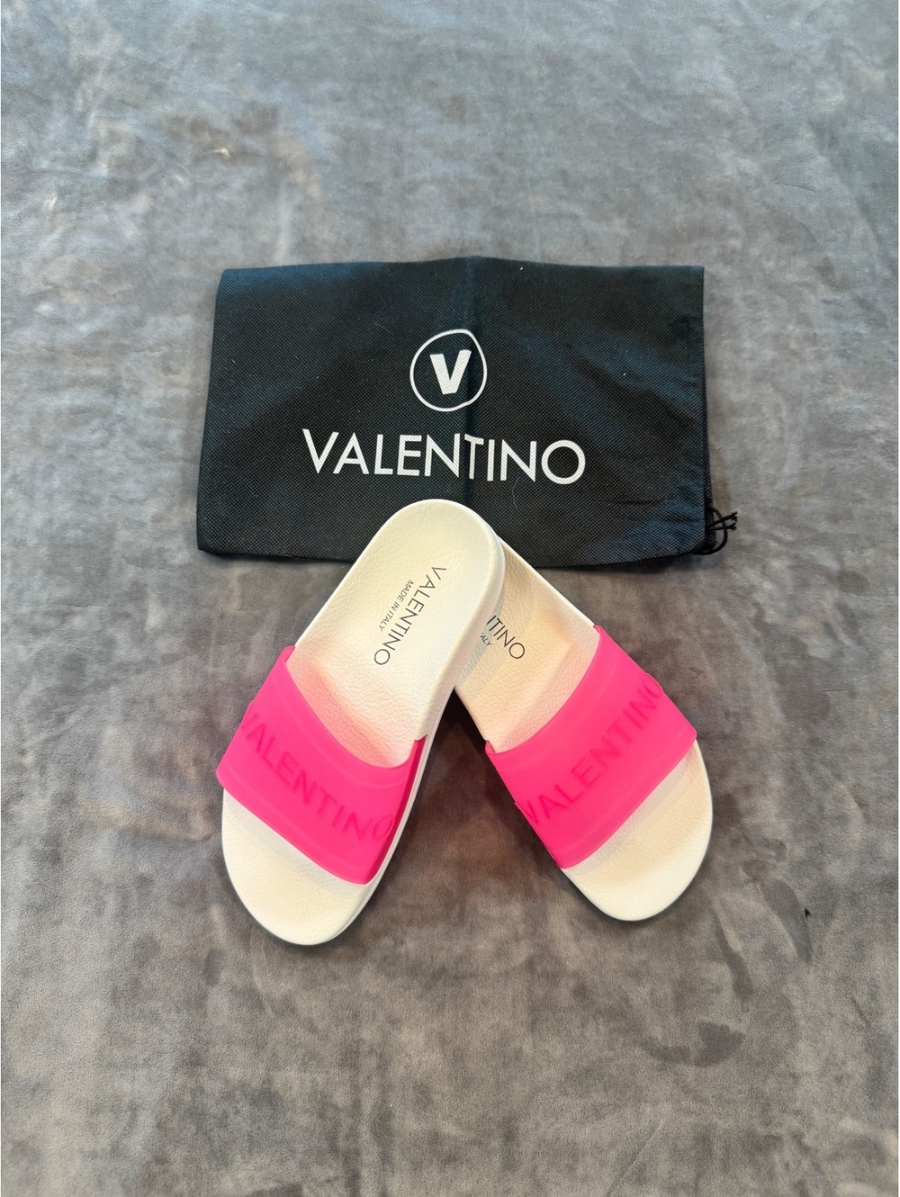 Valentino Iride Italian Slide Sandals | Fuchsia Pink | Women’s Size 6